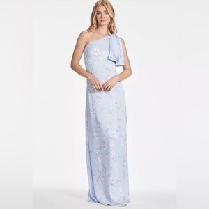 Sachin + Babi Chelsea One Shoulder Floral Gown Carolina Flowers Size 2 NWT